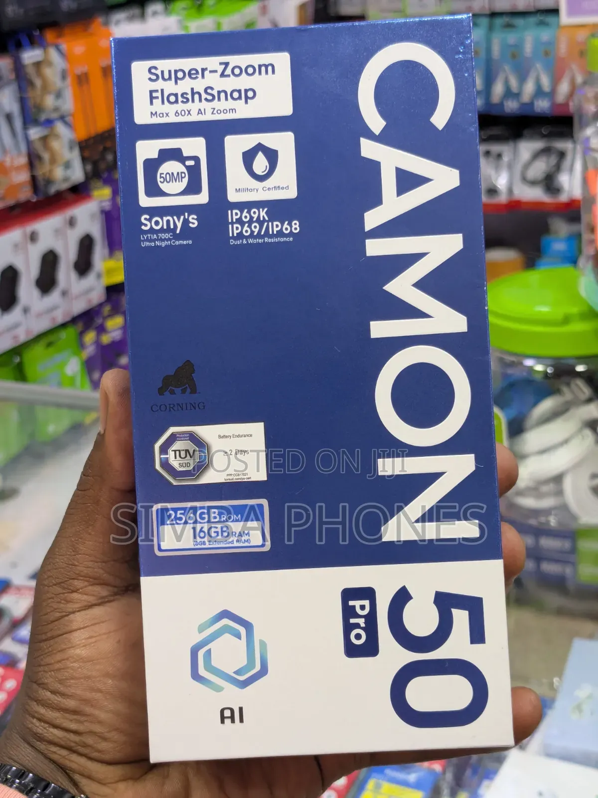 New Tecno Camon 50 Pro 256 GB Gold