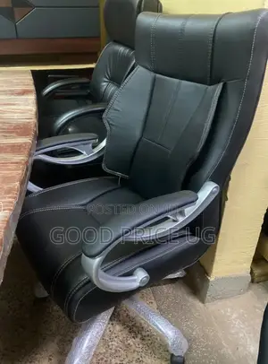High-Back Leather Executive Office Chair,
