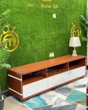Tv Stand/Tv Stand Tv/Tv Stands/Television/Tv Stand012x/Brown and White