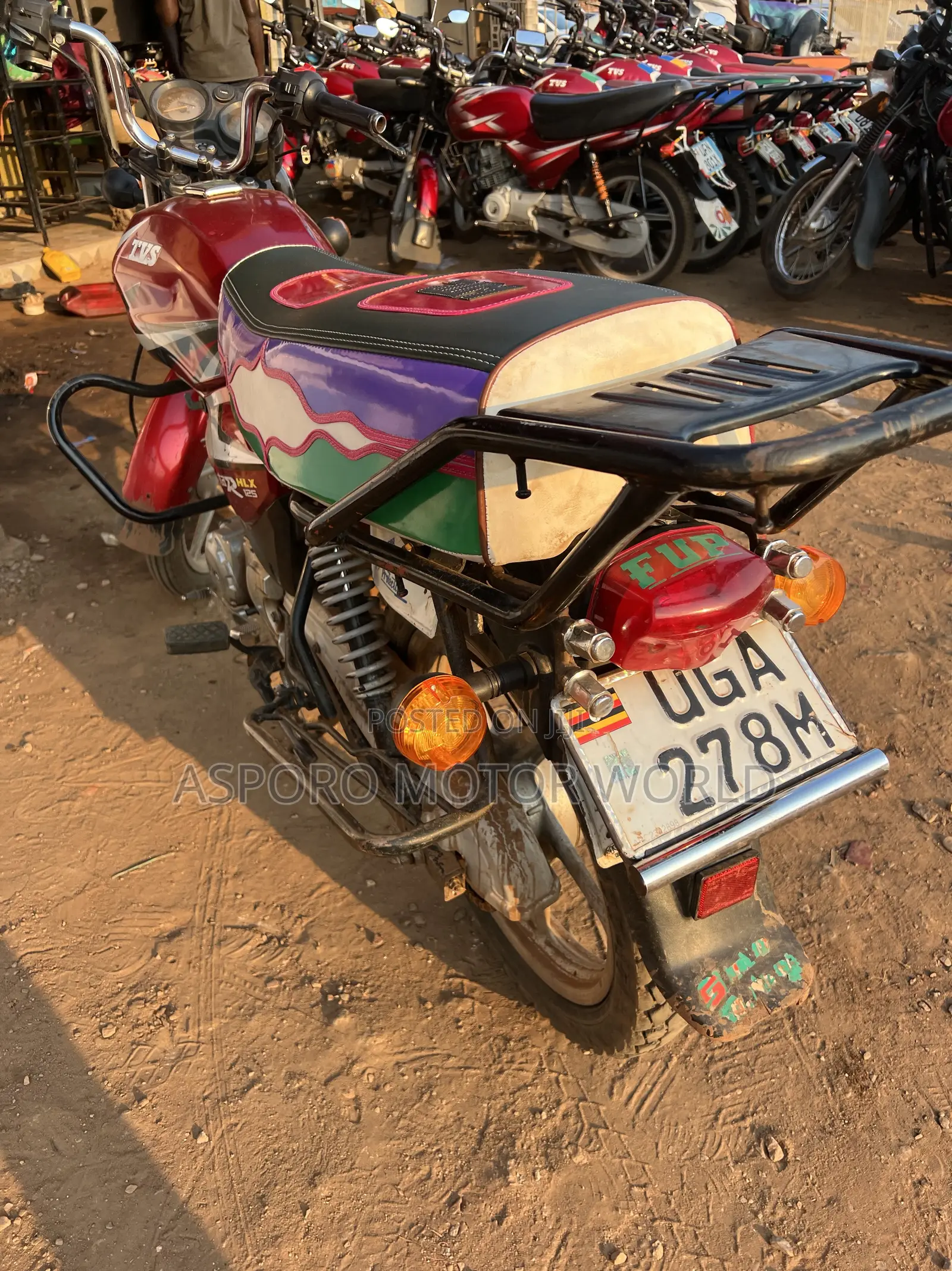 TVS HLX 125 2024 Red