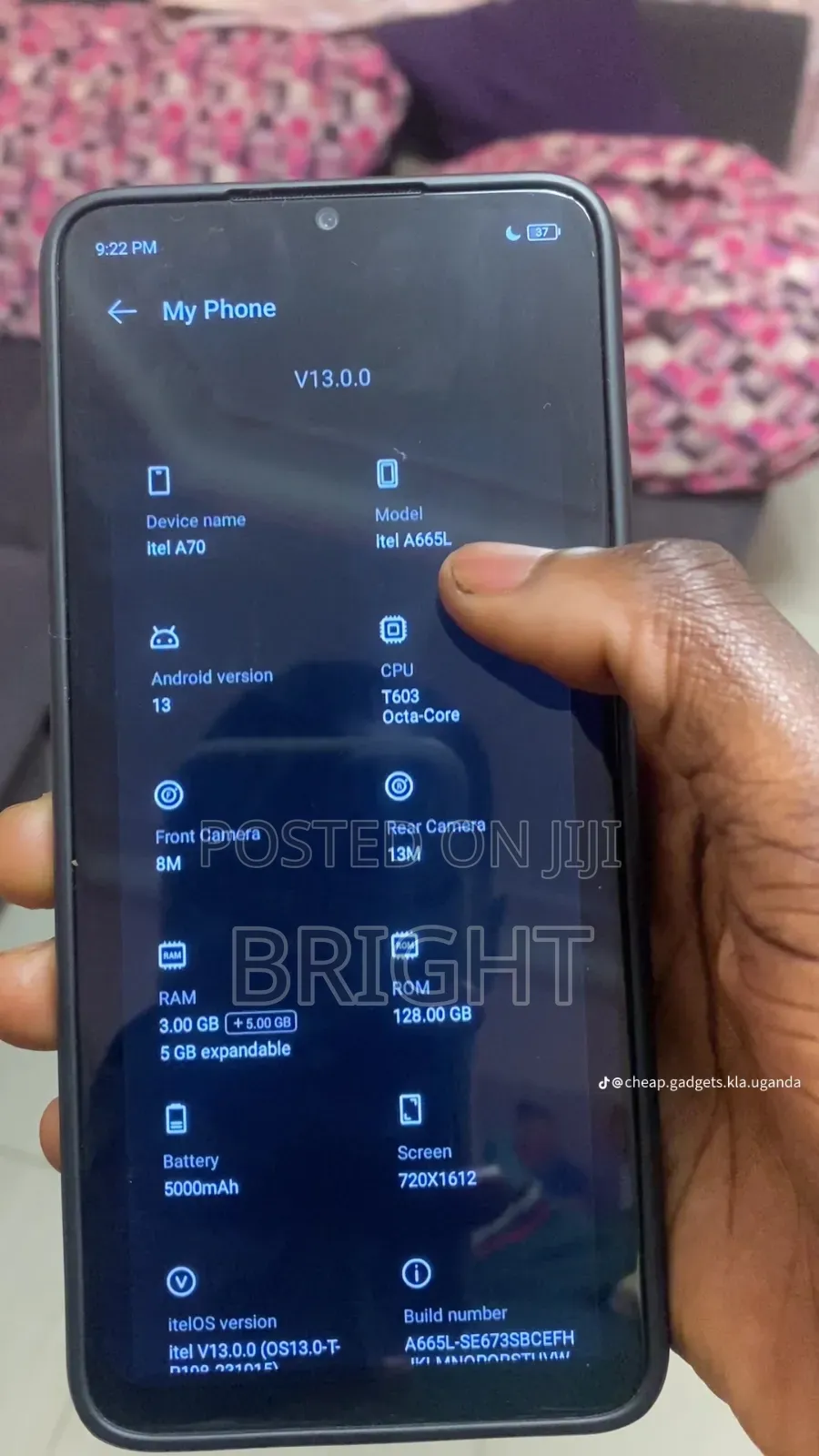 Itel A70 128 GB Black