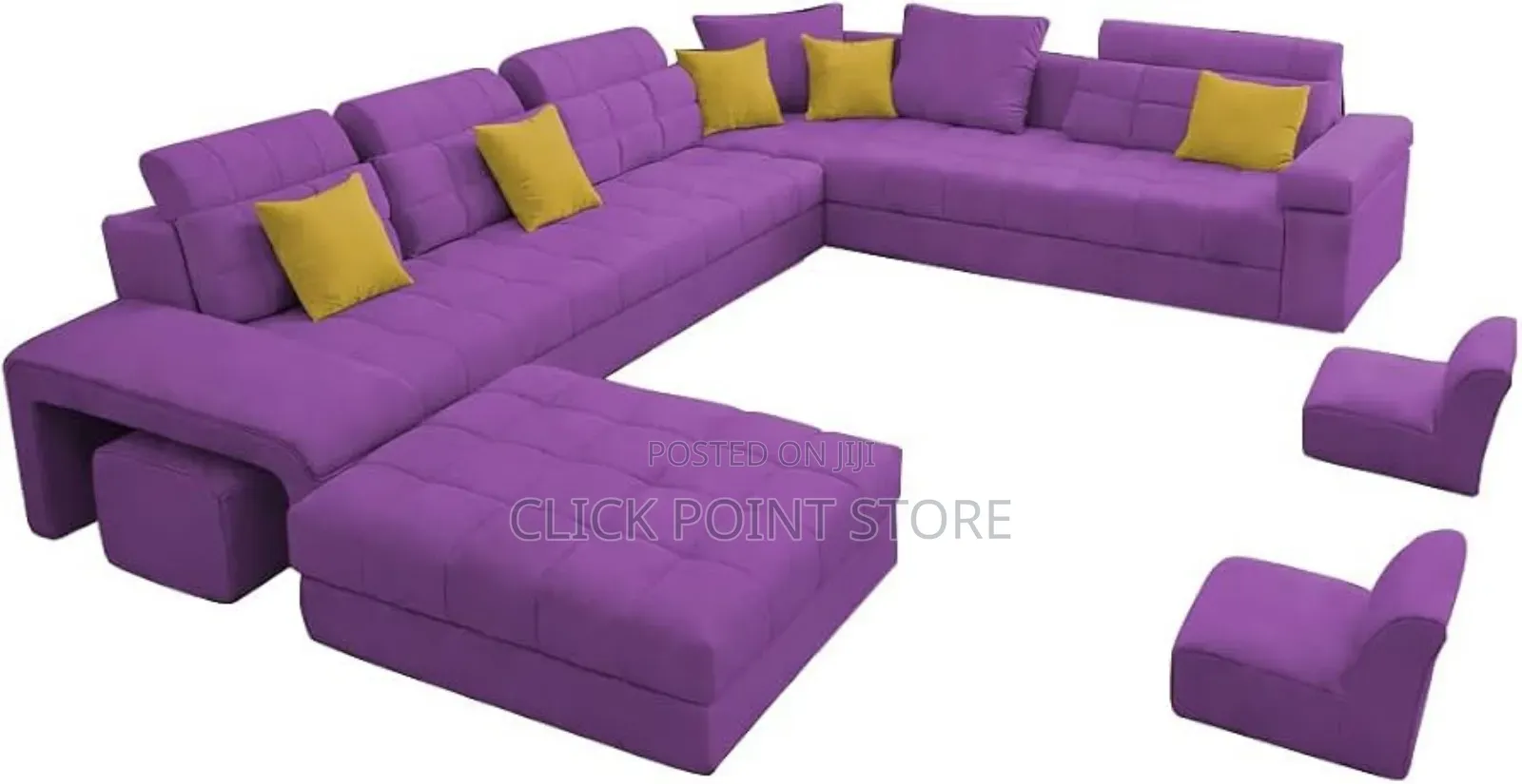 L Sofa Set / Brand New Luxury L Shape Sofa, Pink
