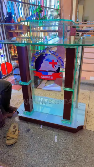 Transparent Wooden Podium