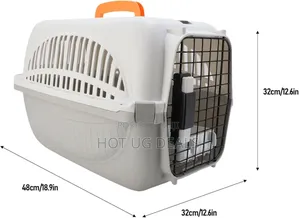 Dog Carrier, Travel Pet Carrier Plastic Pet Box Ventilated Crate