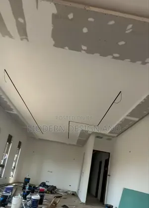 Gypsum Ceiling Work on Installstion Masaka