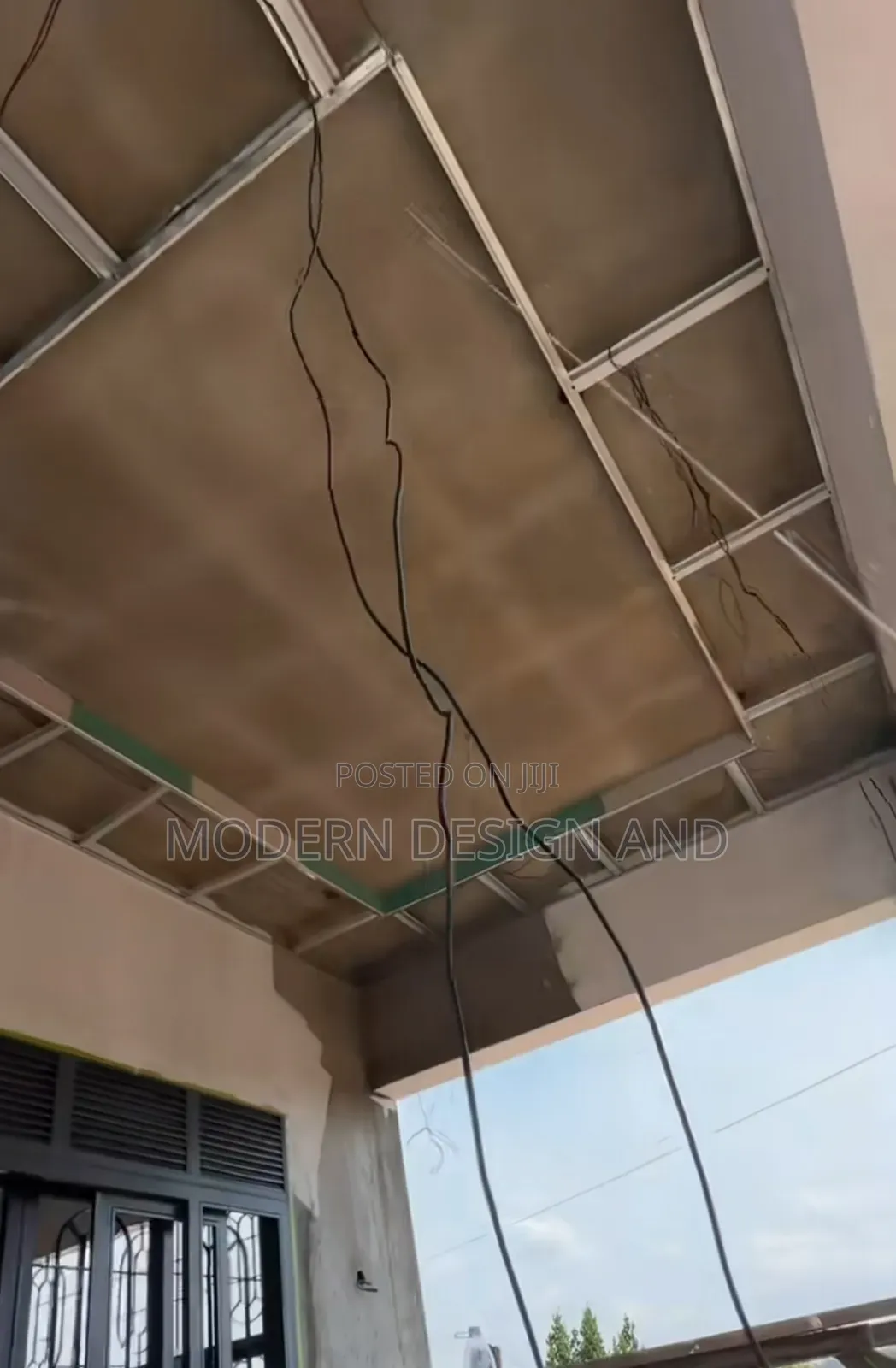 Gypsum Ceiling Work on Installstion Masaka