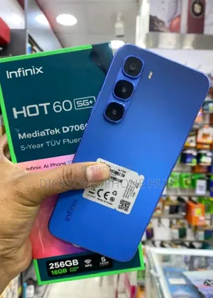 New Infinix Hot 60 5G 256 GB Blue