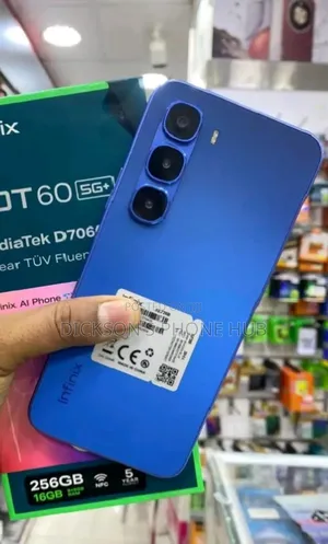 New Infinix Hot 60 5G 256 GB Blue