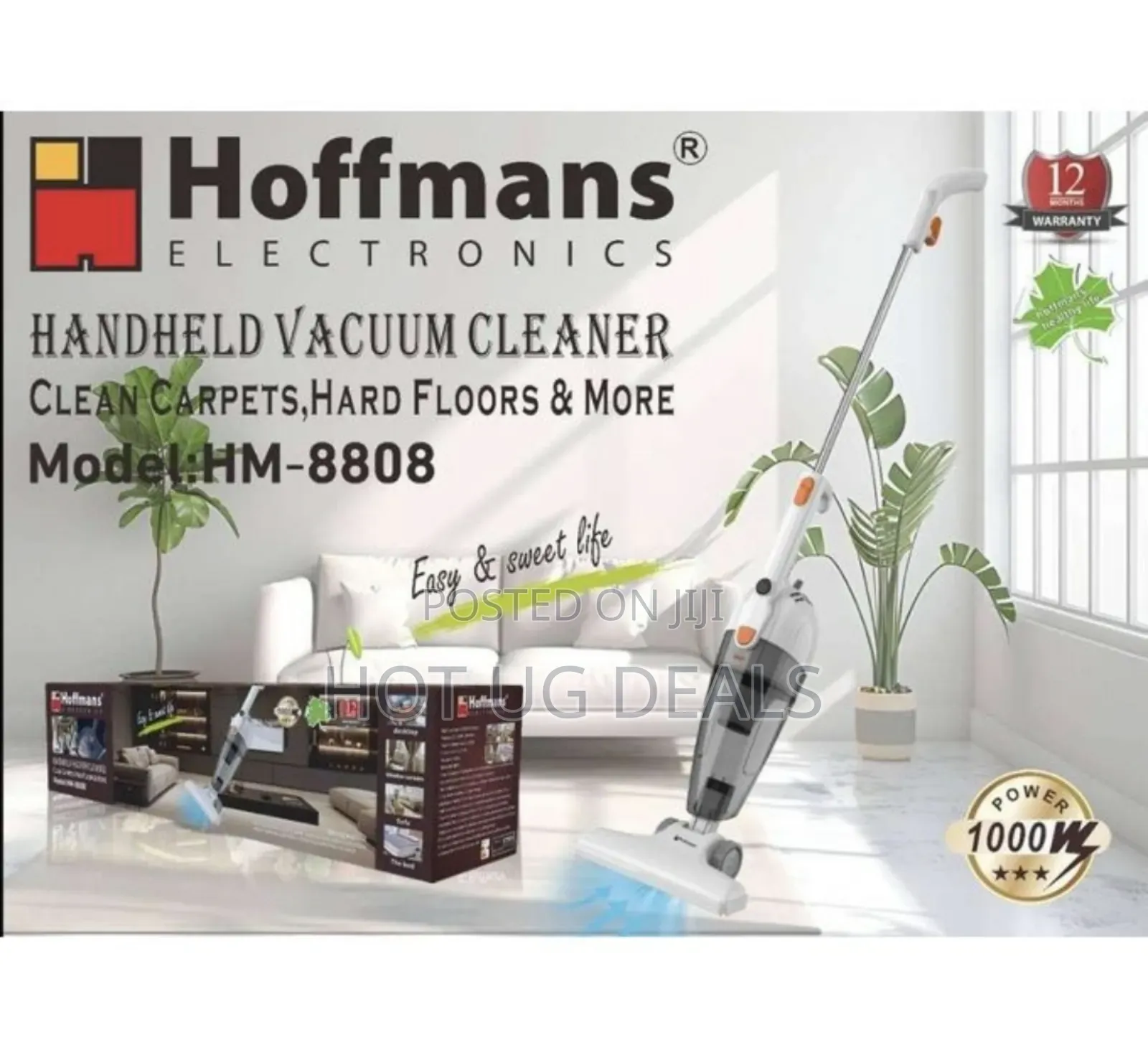 Hoffmans Handheld Cordless Vacuum Cleaner Carpets, Hard Floors