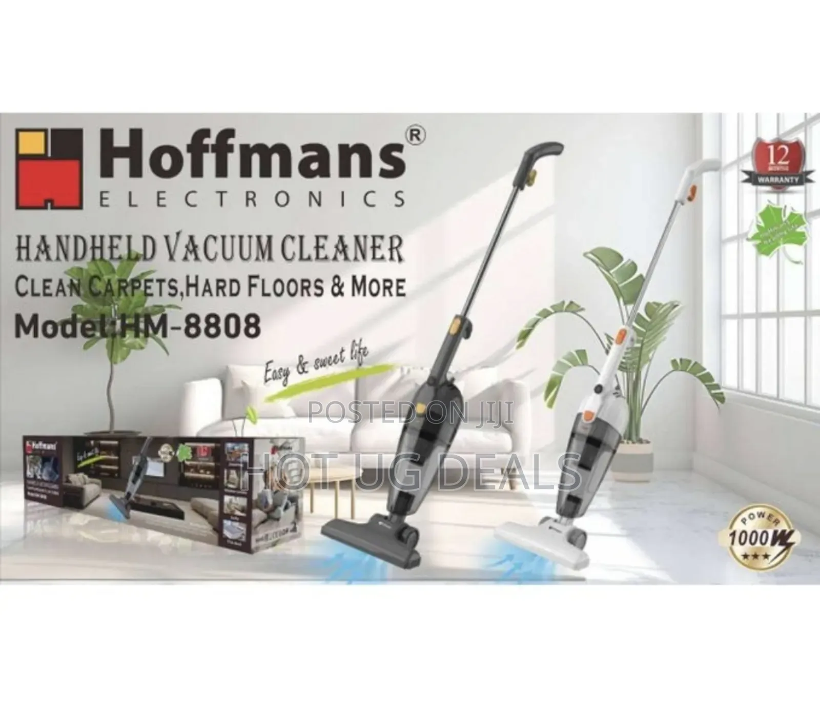 Hoffmans Handheld Cordless Vacuum Cleaner Carpets, Hard Floors