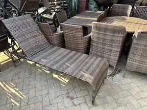 Swimming Pool Rattan Sun Bath Bed