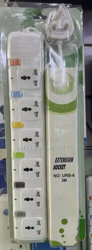 G T 6-way Extension Socket – 3m (Model Urb-6)