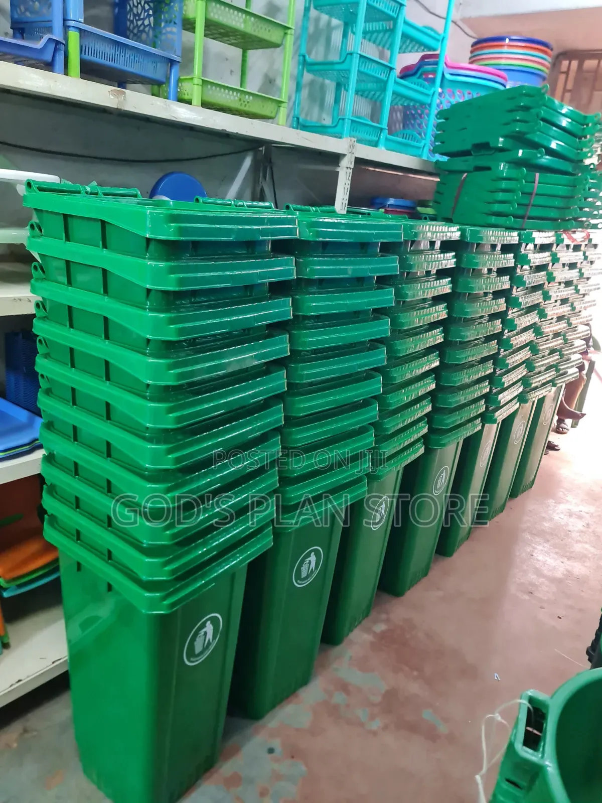 Elevated 120litres Plastic Dust Bins Plastic Dust Bins