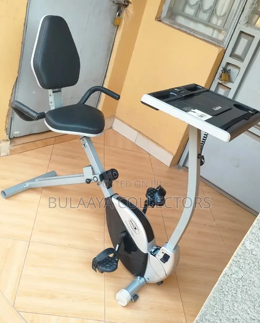 Uk Used Body Sculpture Foldable Fitness Bike With a Work Station Top