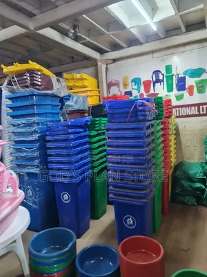 Black Green Blue Plastic Dust Bins Plastic Dust Bins