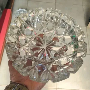 Japanese Vintage Bohemian Crystal Ashtray.