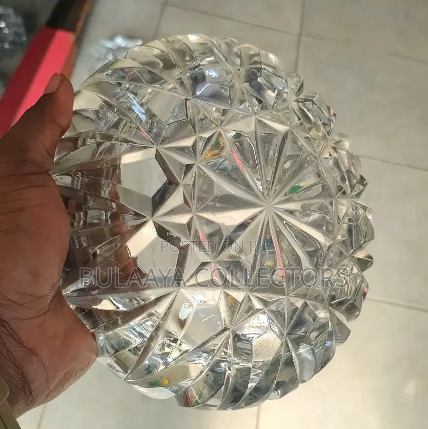 Japanese Vintage Bohemian Crystal Ashtray.