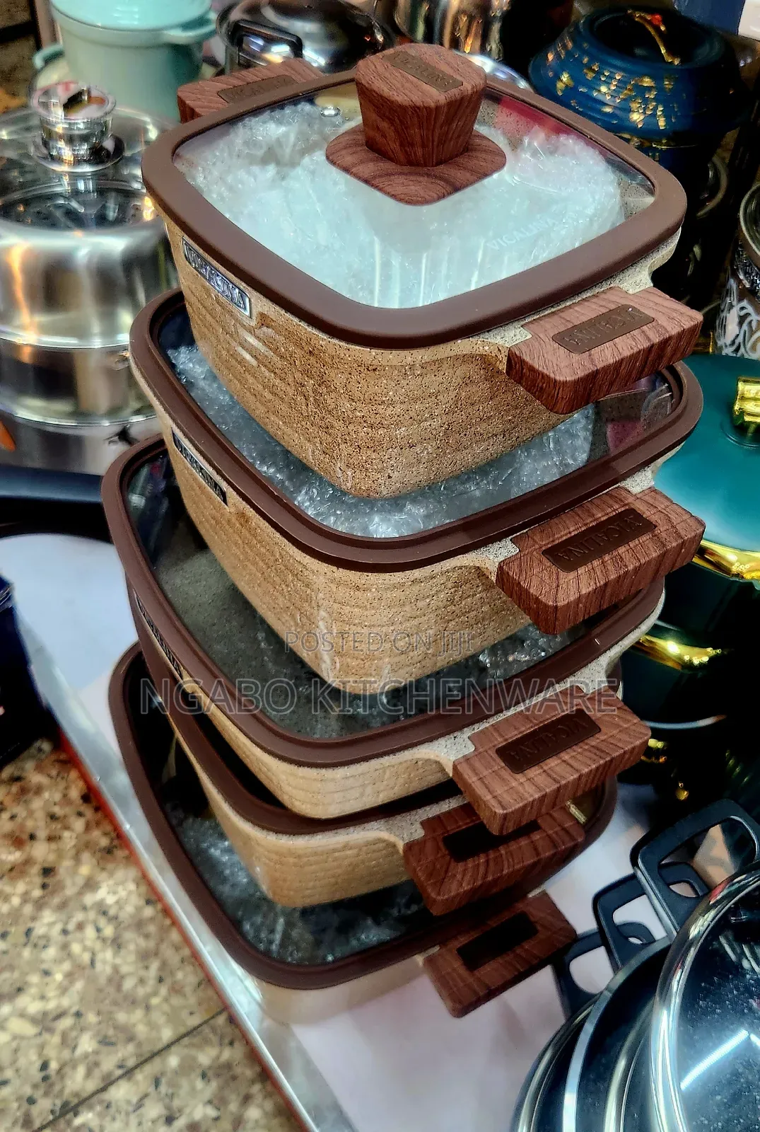 Vicalina Granite Nonstick Casserole Pots