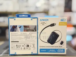 Anker Nano 10000mah Power Bank 45w With Instacord Retractable Cable