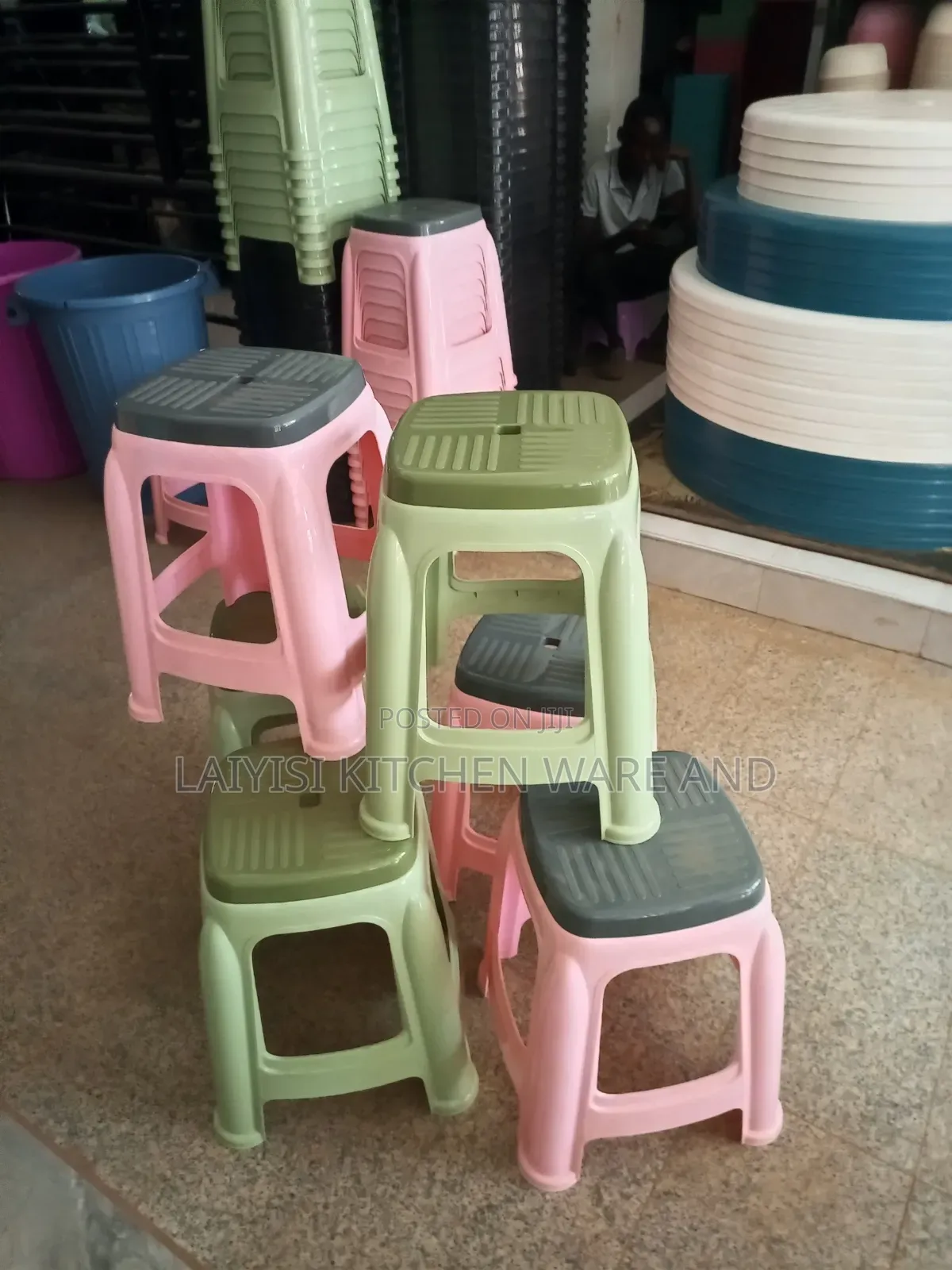 6-Piece Heavy-Duty Stylish Stools Set – Strong, Modern Multiseating