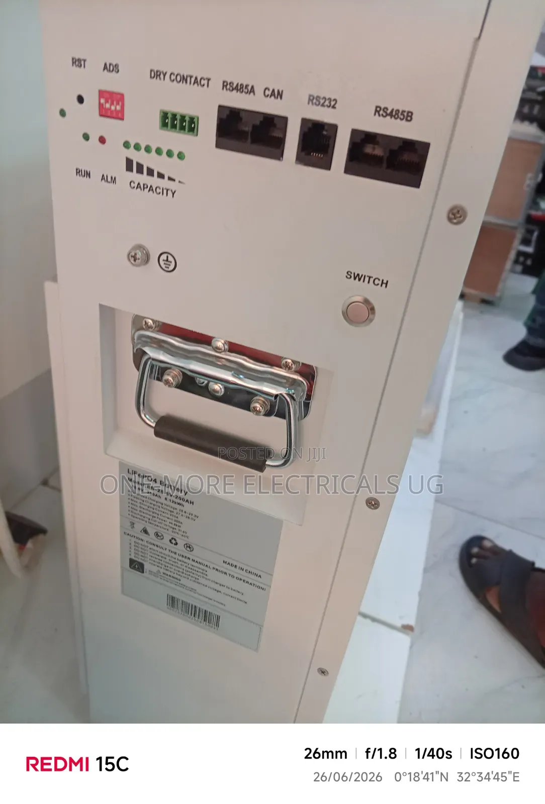 Lithium Iron Phosphate Battery 5kwh /25.6volts.