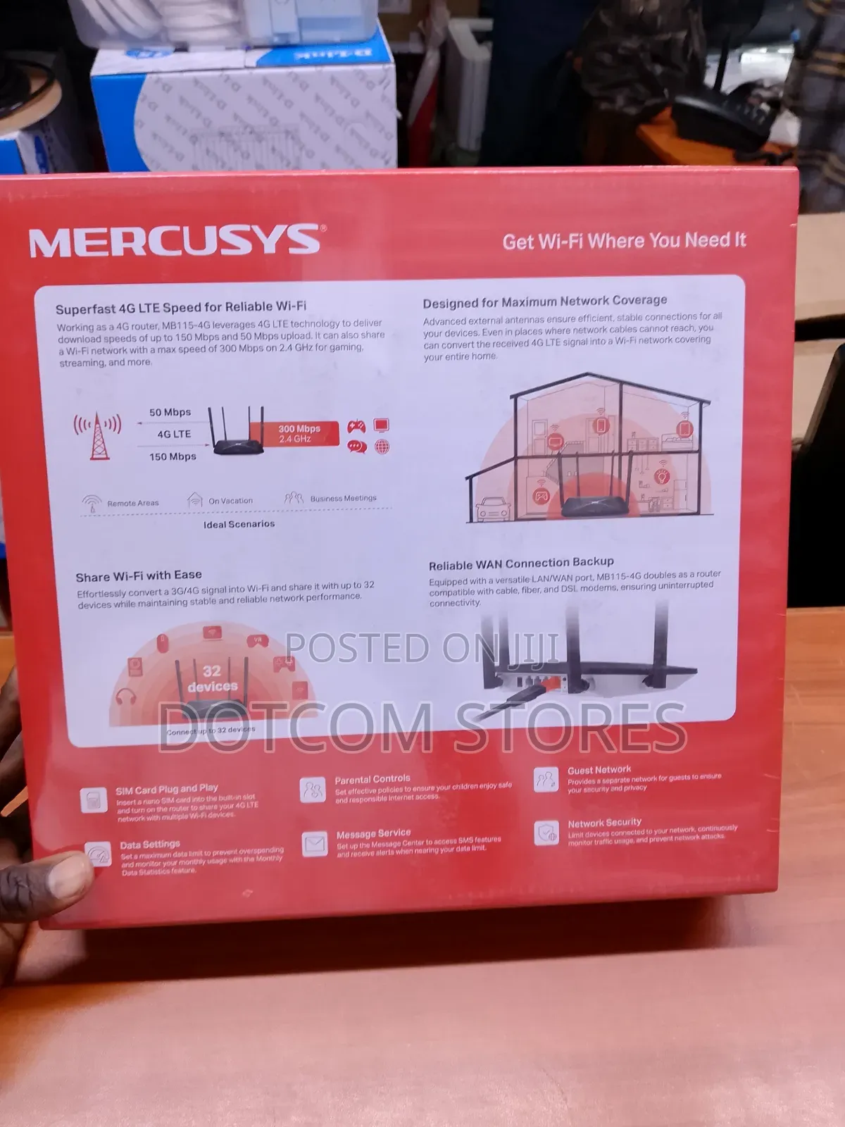 Mercusys Mb115-4g 300mbps Wireless N 4g Lte Router