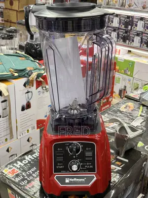 Hoffmans Hm-2092 Commercial Blender With A 5.2l Capacity And Red Base.