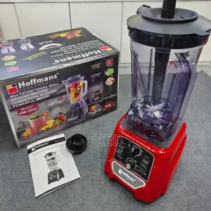 Hoffmans Hm-2092 Commercial Blender With A 5.2l Capacity And Red Base.