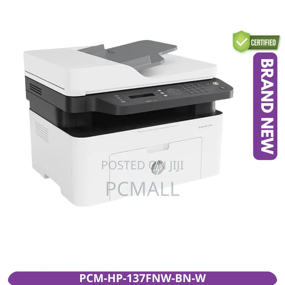 Hp Laser MFP 137fnw Brand New Wireless Printer