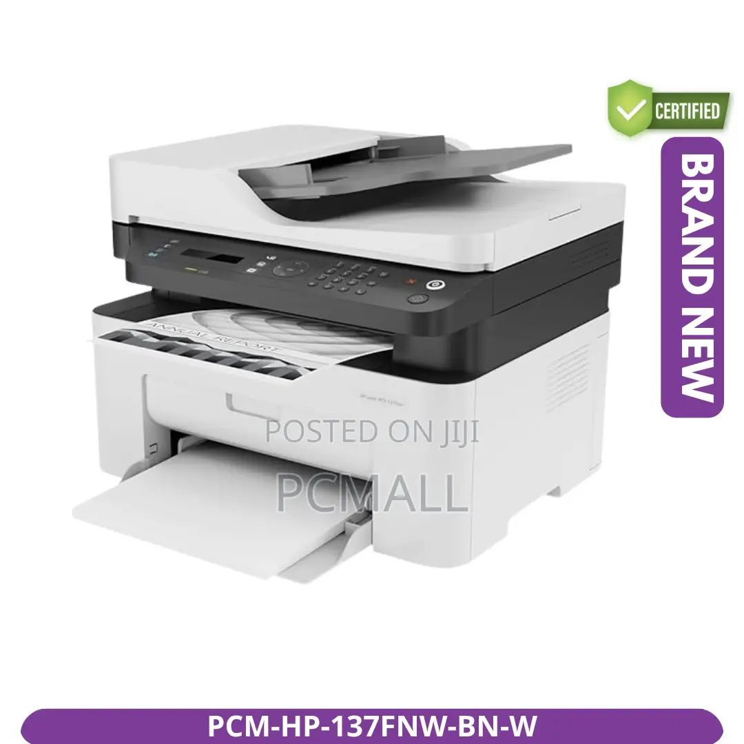 Hp Laser MFP 137fnw Brand New Wireless Printer