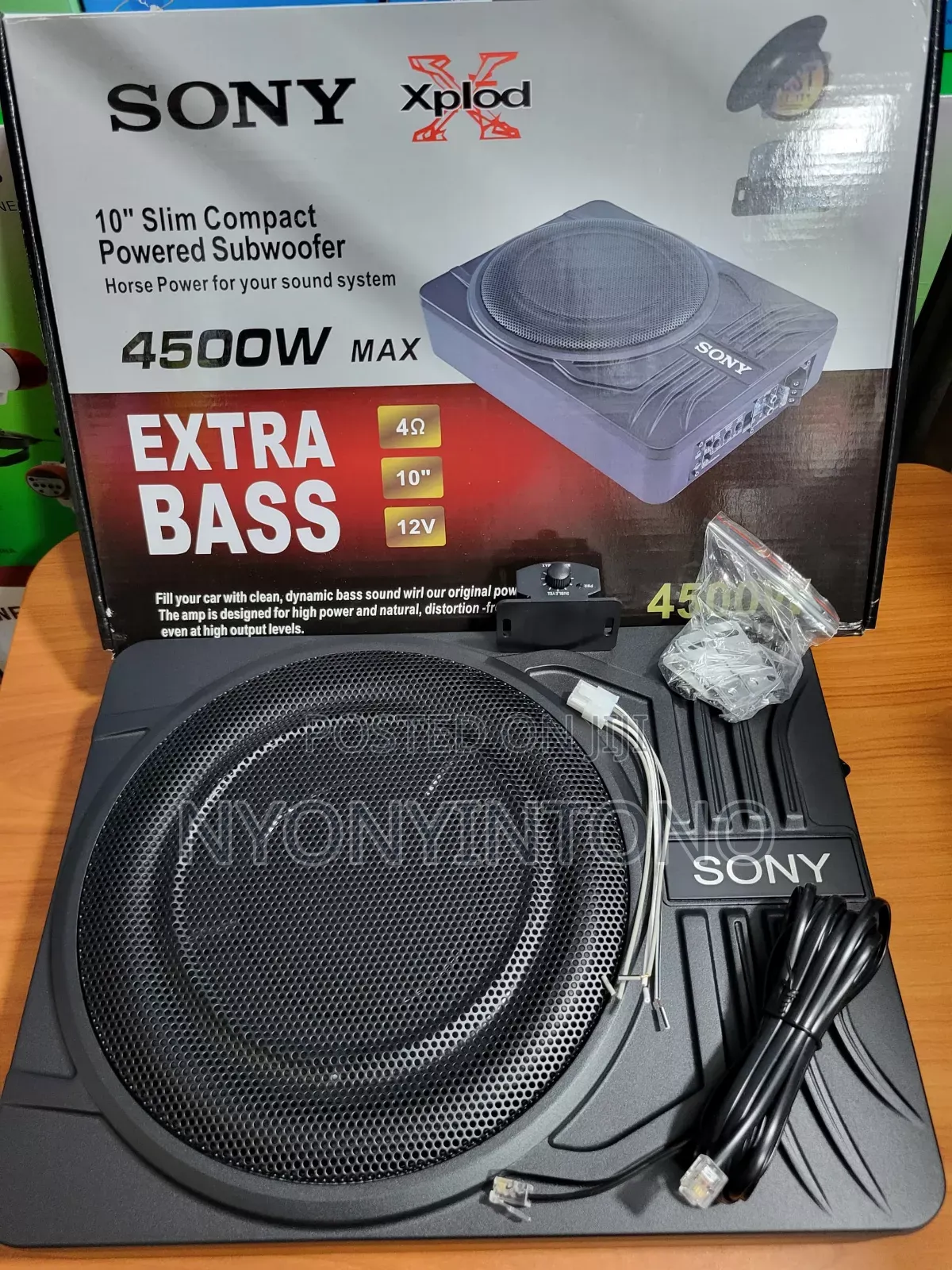 Sony 10" 4500w Car Under Seat Subwoofer