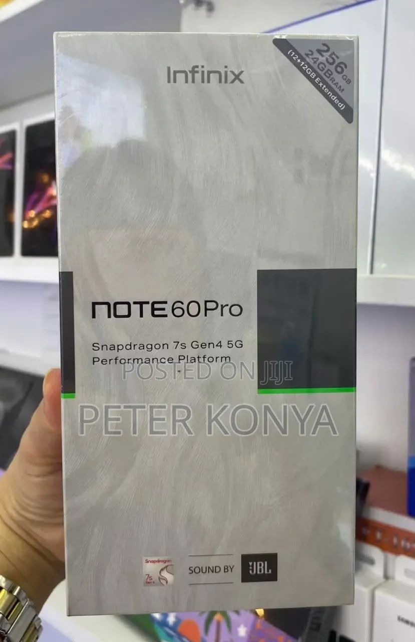 New Infinix Note 60 Pro 256 GB Black