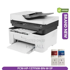 Hp Laser MFP 137fnw Brand New Wifi Printer +Surge Protector