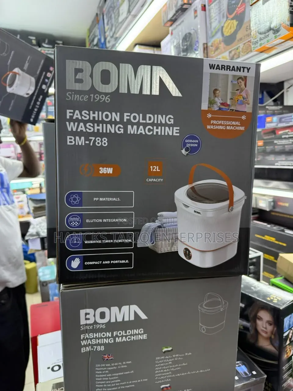 Boma 12l Fashion Folding Washing Machine (Model Bm-788)