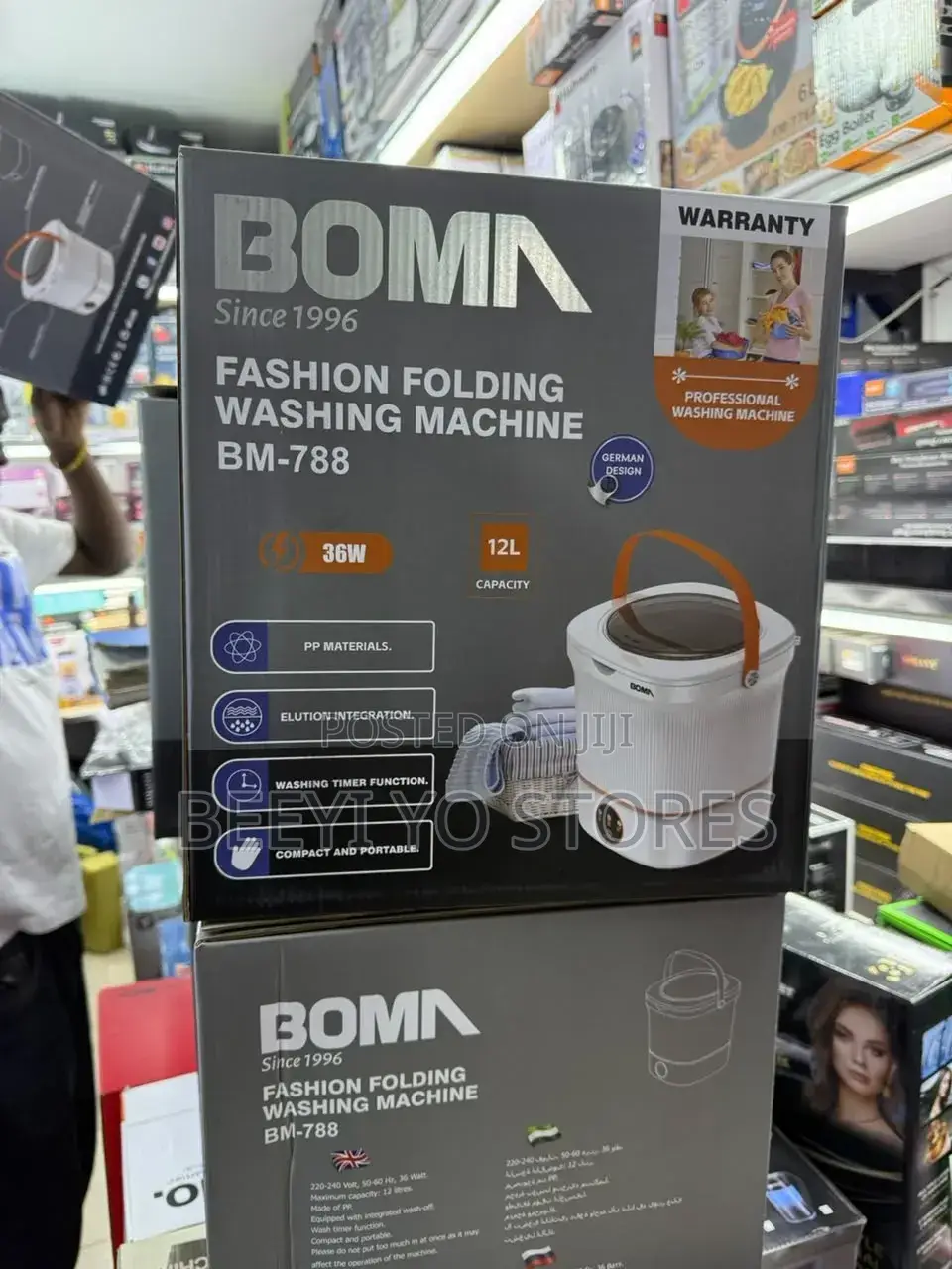 Boma 12l Fashion Folding Washing Machine (Model Bm-788)