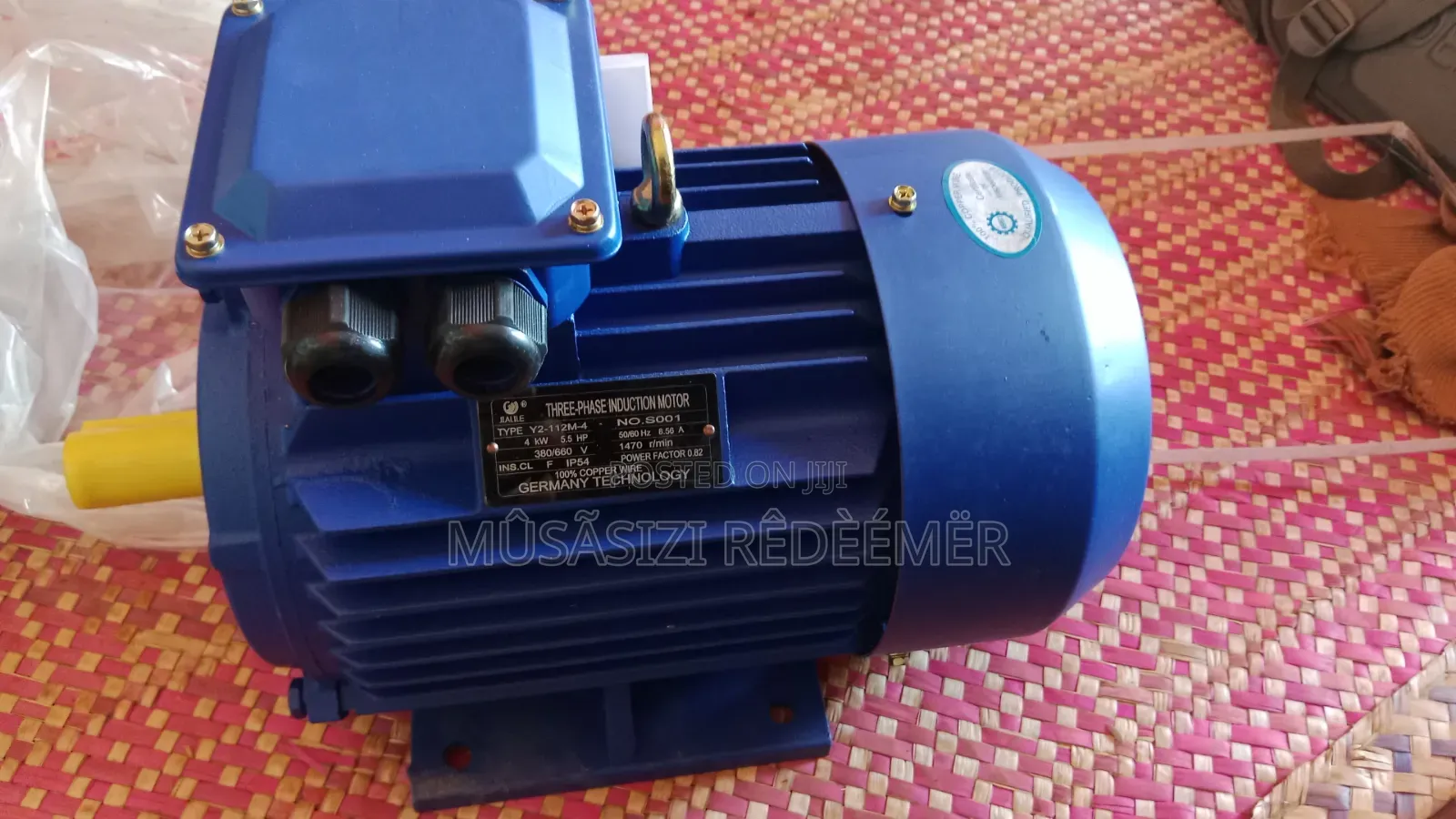 3 Phase Induction Motor 4kw, 5.5hp 360/380 V, 1470 R/Min