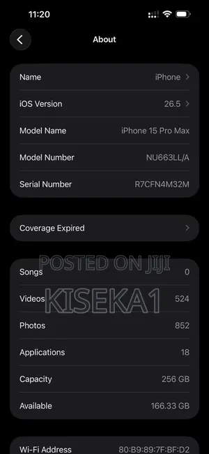 Apple iPhone 15 Pro Max 256 GB Black