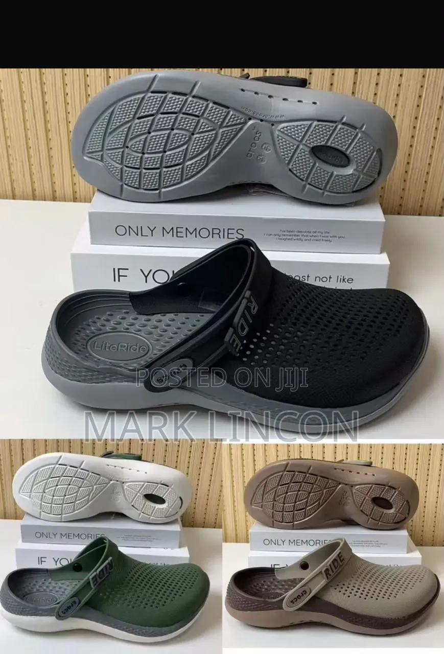 Original Classic Croc Literide 360 New Sandals Slippers - Black/Gray