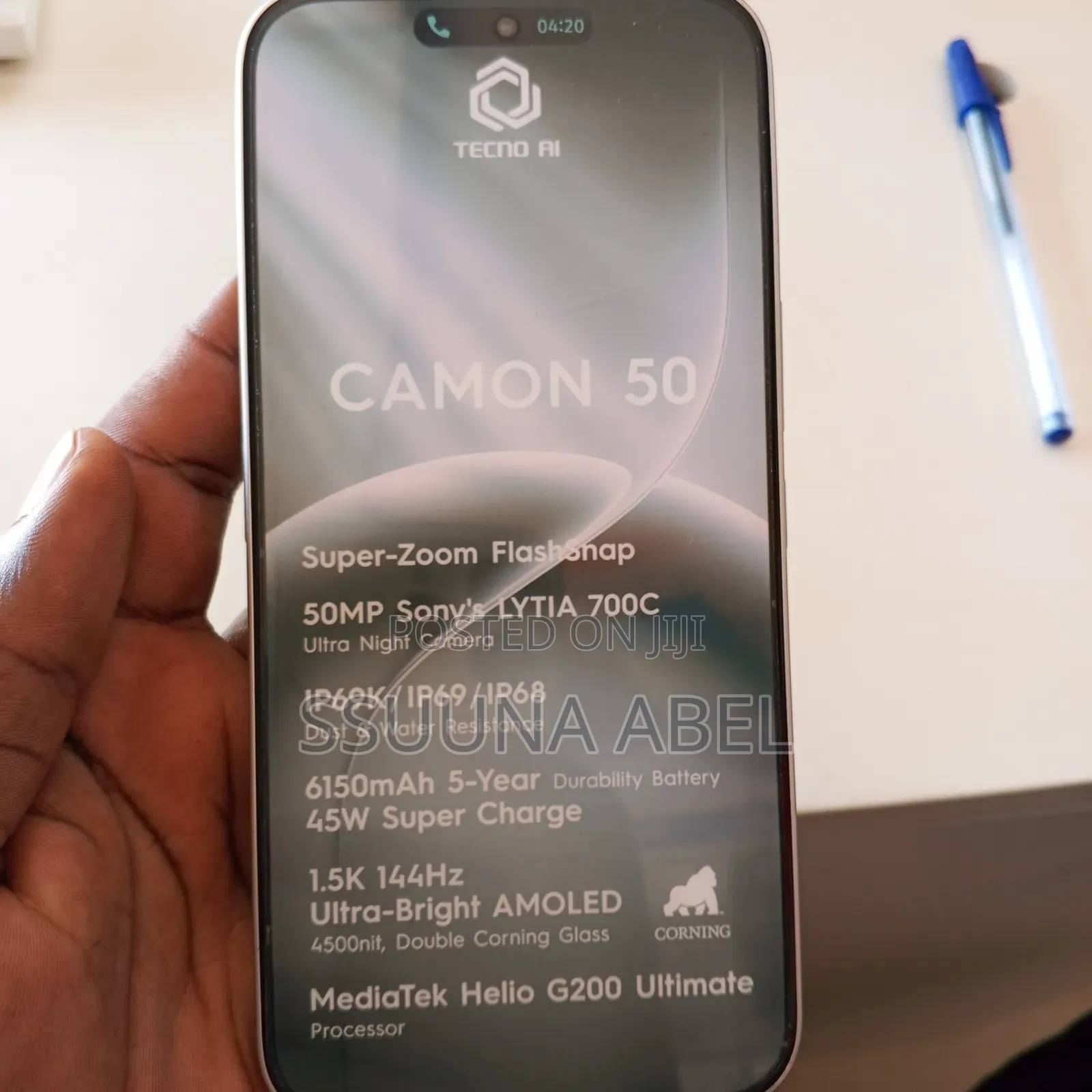 New Tecno Camon 50 256 GB Black