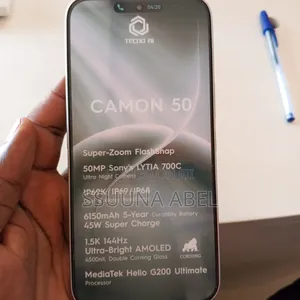 New Tecno Camon 50 256 GB Black