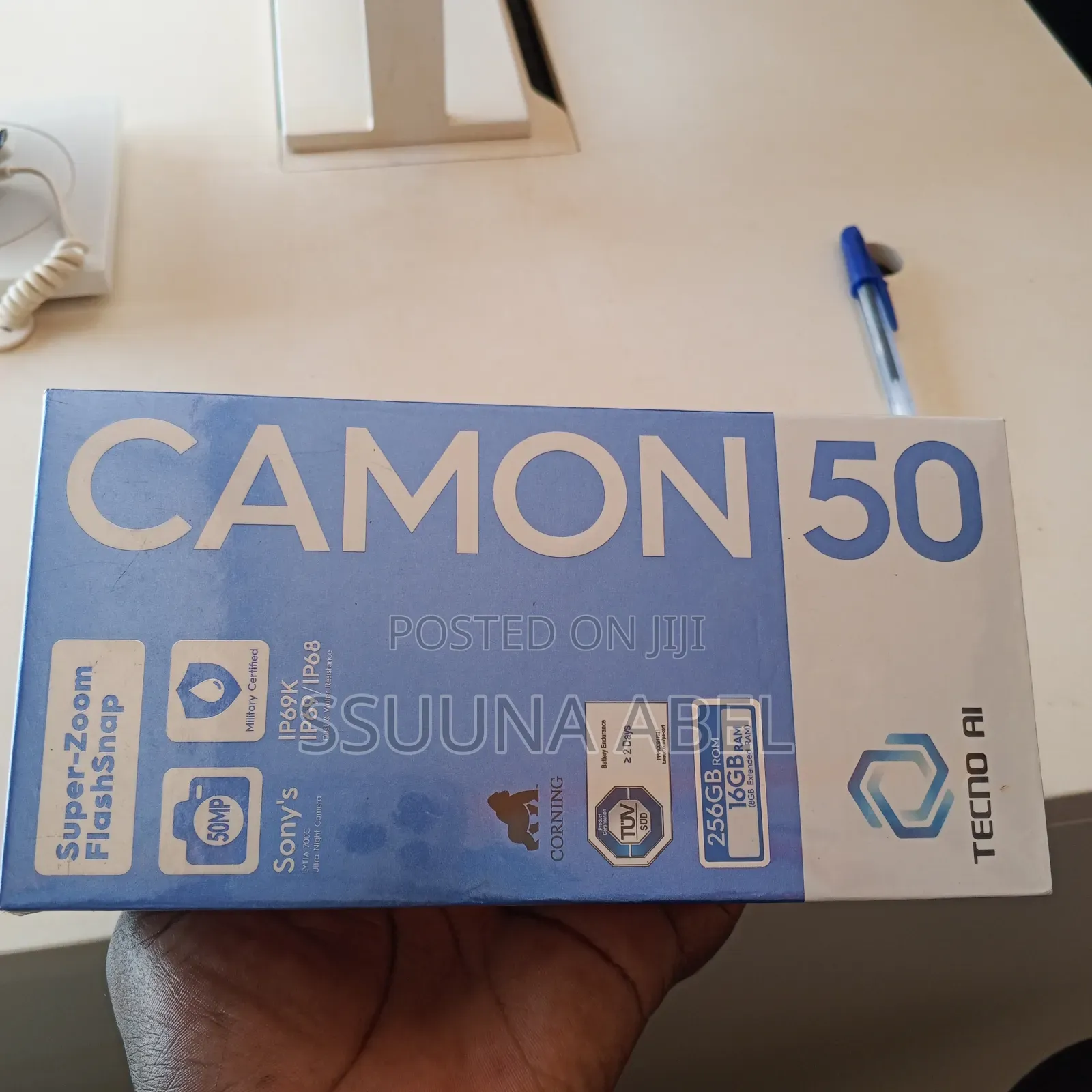 New Tecno Camon 50 256 GB Black