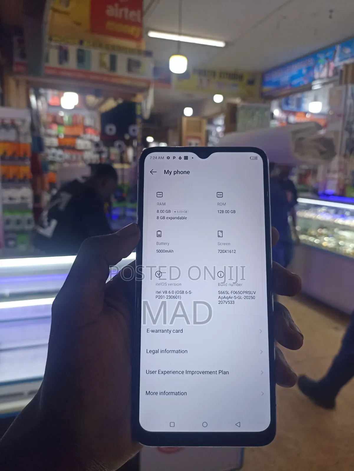 Itel S23 128 GB White