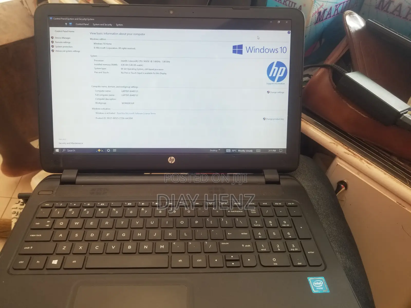 Laptop HP 4GB Intel Celeron HDD 500GB