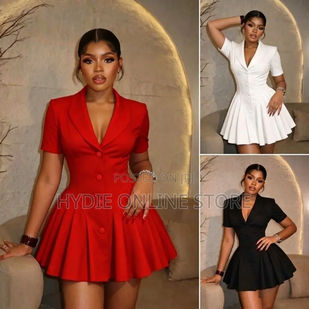 Short Dress and Half Sleeved Blazer