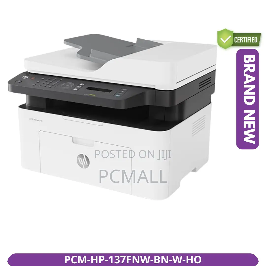 Hp Laser MFP 137fnw Brand New Wireless Printer – Home