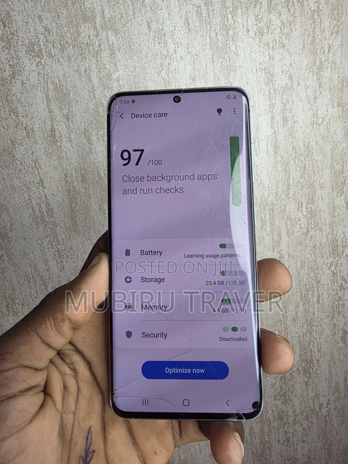 Samsung Galaxy S20 5G Uw 128 GB Blue
