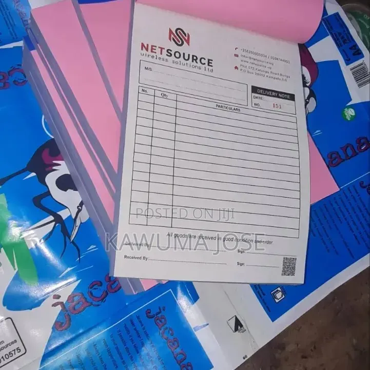 Delivery Note Books