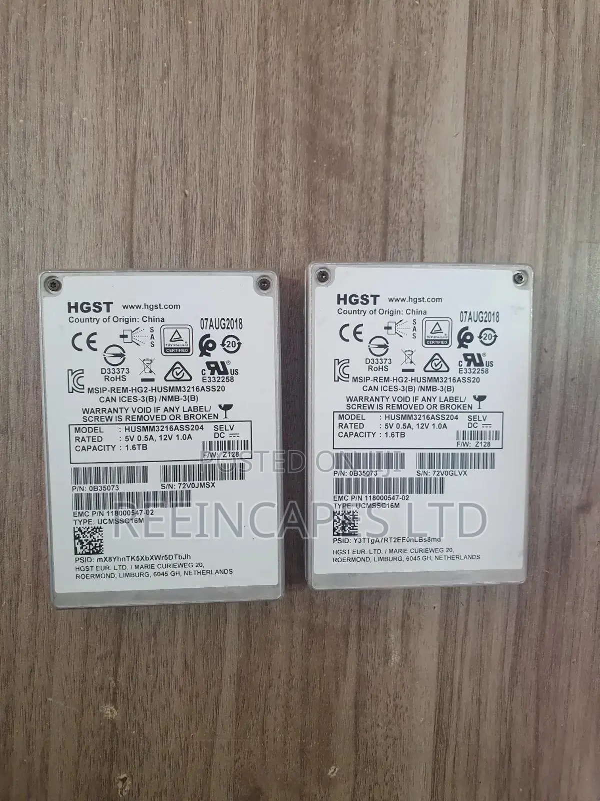 Hard Disk HGST 1.6tb Sas SSD