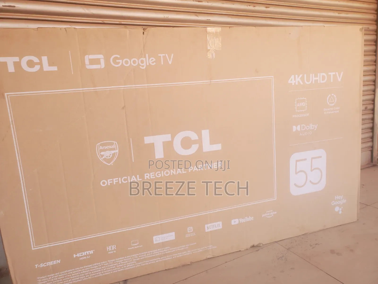 55" TCL Google Tv