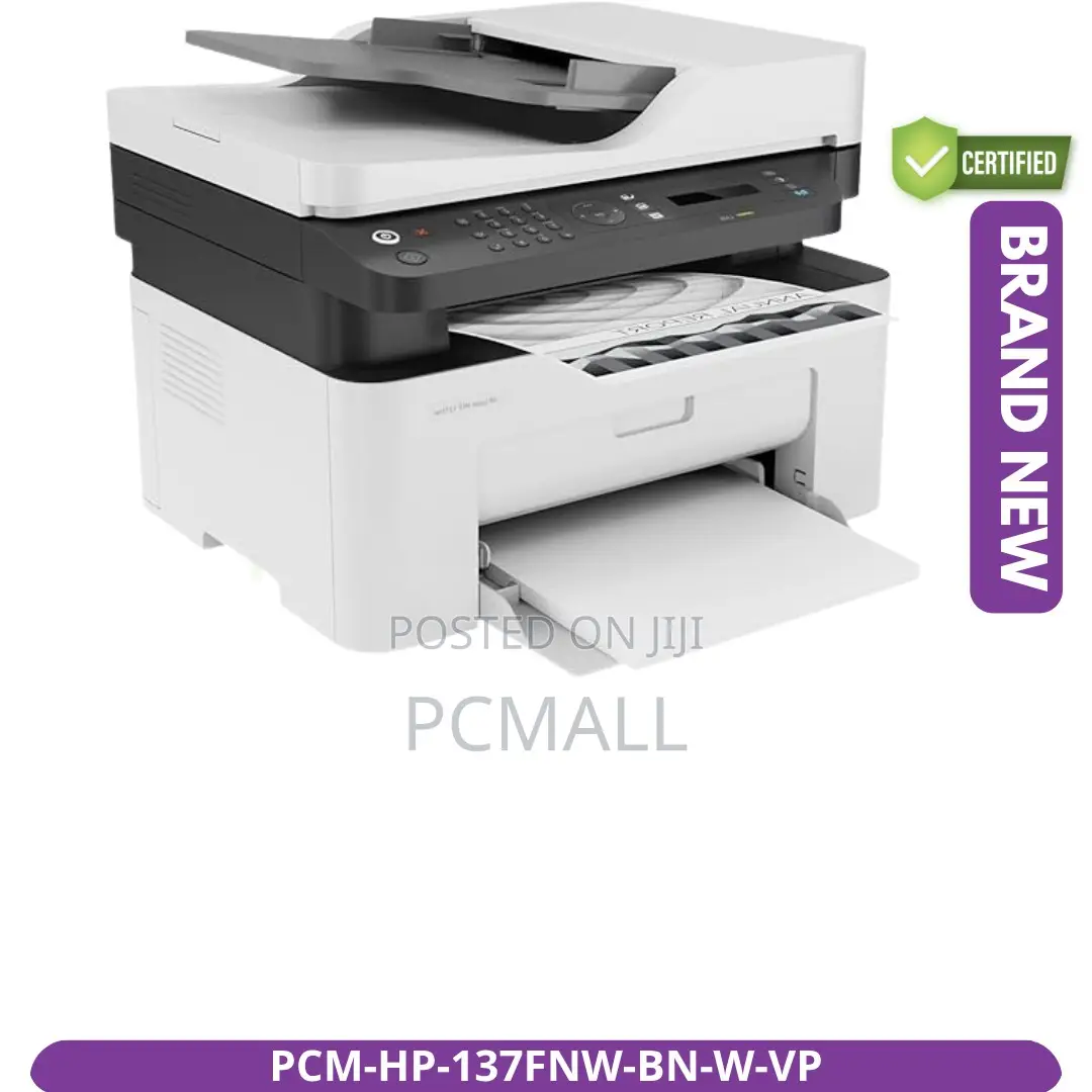 Hp Laser MFP 137fnw Brand New Wifi Printer Value Pack